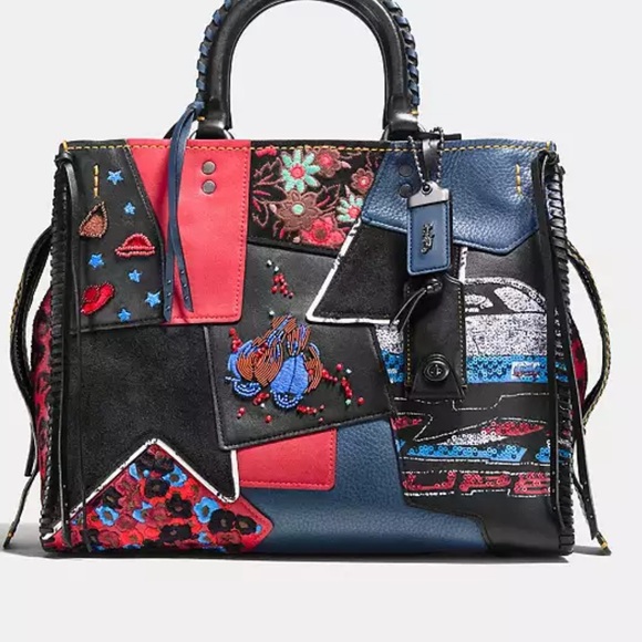 Caoch Rogue Patchwork Embellished Leather Tote - Picture 1 of 4